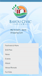 Mobile Screenshot of bayoucivicclub.org